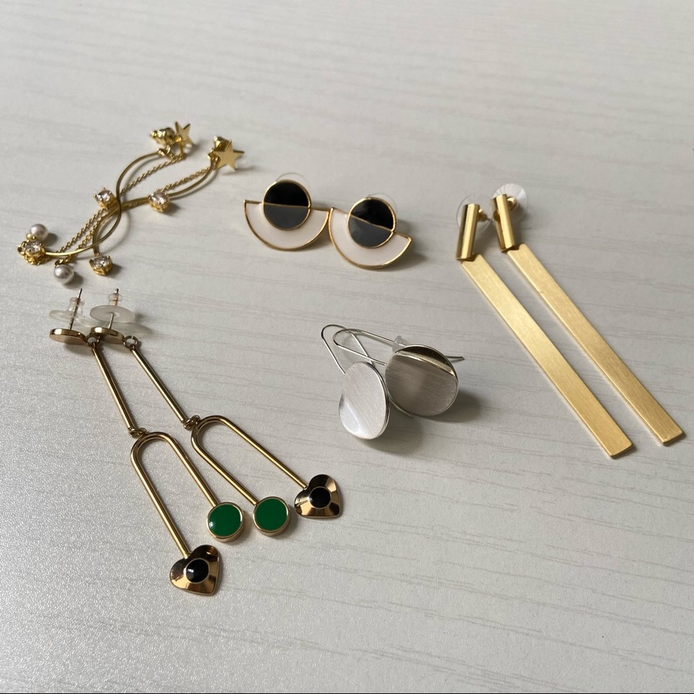 5 Earrings Bundle
